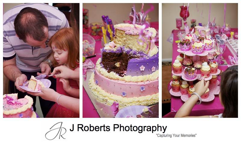 Fairy princess birthday cake - sydney party photography